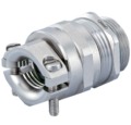 Nickel Plated Brass Strain Relief Fitting with Clamp